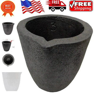 Compact Clay Graphite Crucible No. 3 - Perfect for Jewelry Crafting & More