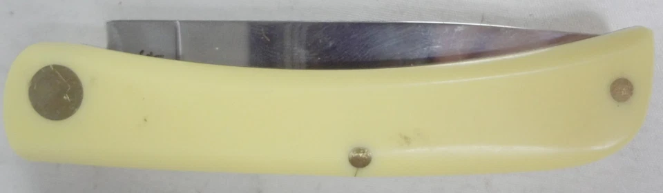 Vintage Case XX 3137 Sod Buster Jr Miniature Yellow Handle Folding Pocket Knife - Image 4 of 4