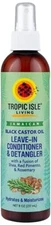 Tropic Isle Black Castor Oil Leave-In Conditioner & Detangler 8oz