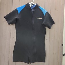 Henderson Aquatics Dive Suit Shorty Full Zip Black Wetsuit Size XL Surf Swim