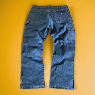 Dickies Flex Relax  Fit Carpenter  Denim Pants Size 40x32 Blue Good Conditions