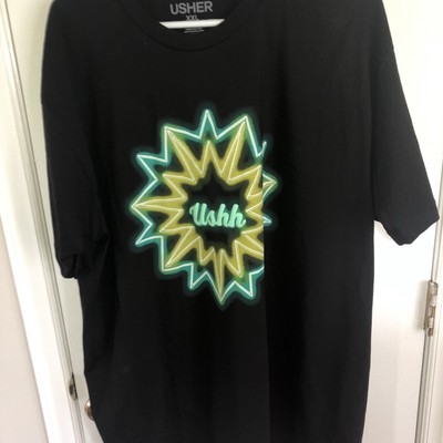 Usher Colosseum Caesars Palace Las Vegas Black t-shirt 2021 - Sz 2XL new 2 sided