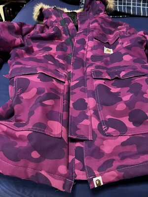 A Bathing Ape x Carhartt N3B jacket purple camo Bape. size A Bathing Ape x Carhartt N3B jacket purple camo Bape. size