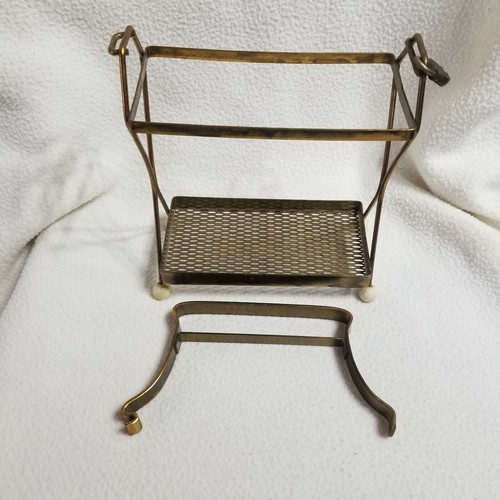 Vintage Liquor Whiskey Decanter Handled Metal Carrier Caddy Holder ONLY - Picture 5 of 12
