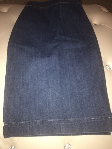 NUEVA Falda Lápiz Denim Azul con Cremallera Frontal Estilo & Co Talla 18W $50 - Imagen 11 de 11