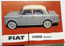 1960s Fiat 1100 Dealer Sales Brochure Us Market English Text 1523 1960s Fiat 1100 Dealer Sales Brochure Us Market English Text 1523
