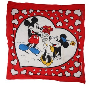Vintage Walt Disney Mickey & Minnie Mouse Bandana