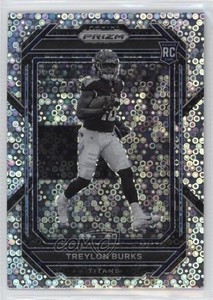 2022 Panini Prizm Rookie Variation No Huddle Prizm Treylon Burks #313 Rookie RC