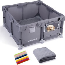 Whelping Box Dogs  Puppies 36 36 19 in Whelping Supplies W/ Waterproof Whelping