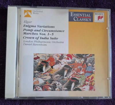 Elgar Enigma Variations Pomp & Circumstance Barenboim Sony SBK 48265 CD