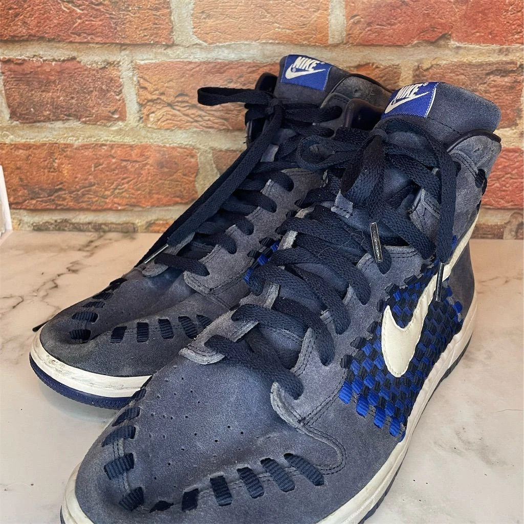 Nike Dunk Woven High Photo Blue for Sale | Authenticity Guaranteed
