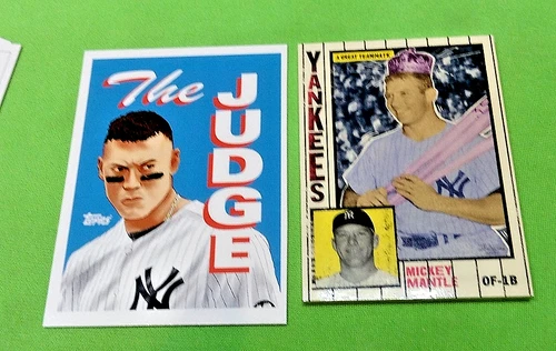 2021 TOPPS PROJECT 70 PRE PRODUCTION PROOF BACK CARD STOCK AARON JUDGE 496