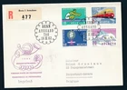 D470243 Switzerland FDC Trains Locomotives Railroad Registered Bern