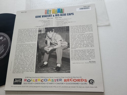 GENE VINCENT & His Blue Caps – Hey Mama! 1957-58 ROCKABILY 10" NM-/NM - Imagen 3 de 4