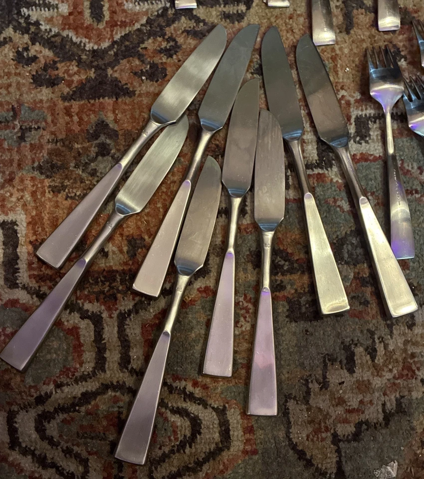 复古 Supreme Cutlery 18-8 日本 DESTINY Towle 不锈钢餐具 批量 32 件 — 第 4/4 张图片