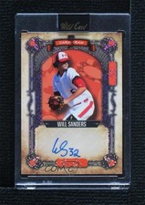 2023 Wild 5 Card Draw Holographic Sparkles Foil Orange 3/5 Will Sanders Auto 1u6