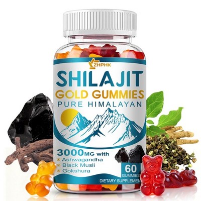 Shilajit 60 Gummies, Shilajit Micronutrient Supplement, Himalayan Premium - New