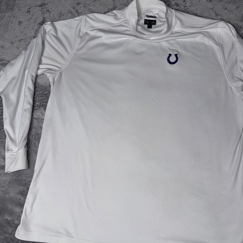 Indianapolis Colts Shirt Mens Large White Crew Neck Adidas Long Sleeve - Picture 6 of 14