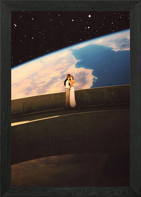 Weltraumliebhaber Gerahmtes Wandbild Poster Leinwanddruck Bild