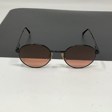 Serengeti 7334V Drivers Sunglasses Round Black Frame Corning Glass Lens