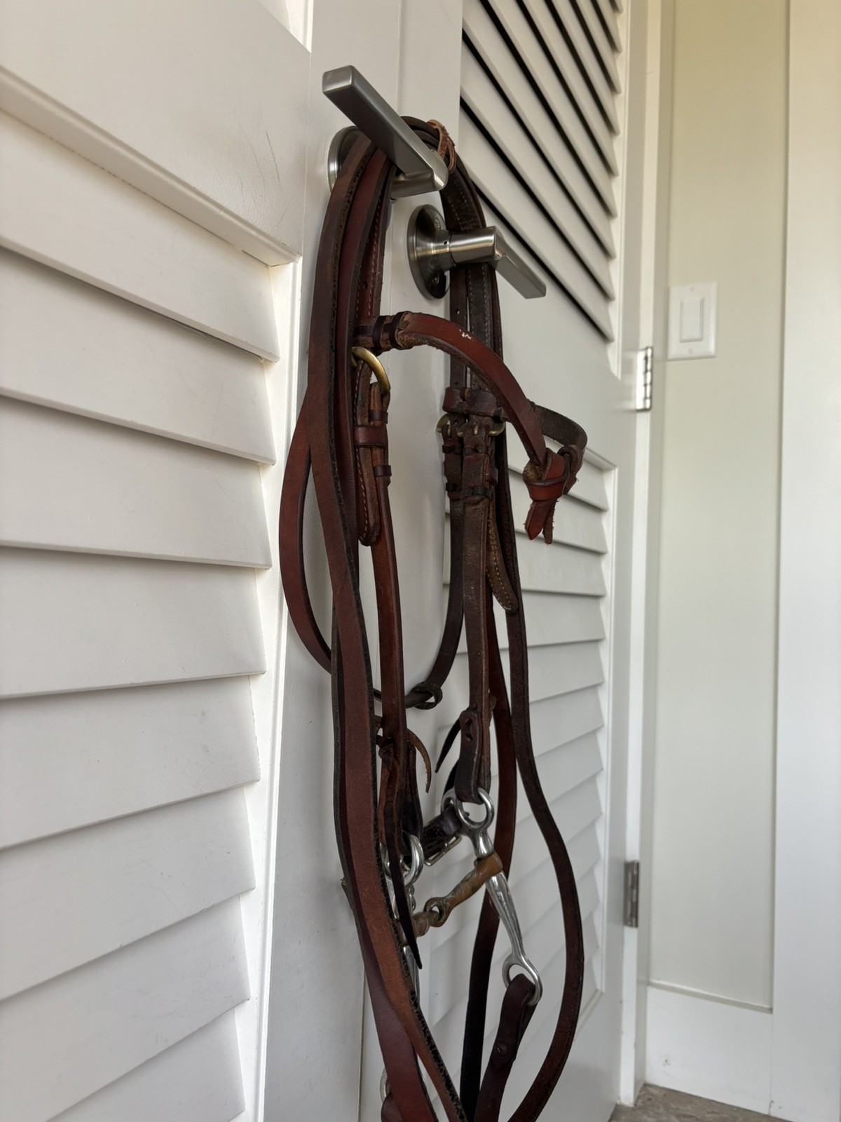 Futurity Knot Western Horse Bridle W/ Copper Snaffle Mouth Bit & Split Reins