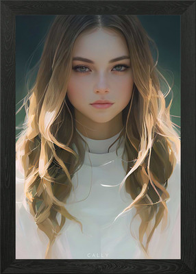 Gerahmtes Wandbild Poster Leinwanddruck Bild Sonniges Haar