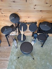 Alesis Nitro Mesh Electronic Drum Kit 8-Piece. Complete With Throne & Sticks