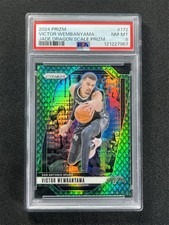 2024-25 Panini Prizm Victor Wembanyama Jade Dragon Scale Prizm /48 PSA 8 NM-MT