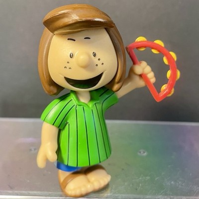 Just Play Peanuts Peppermint Patty Tambourine 3 Inch PVC Figure Toy Cake Topper