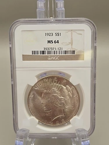 1923 Peace Silver Dollar $1 - NGC MS64