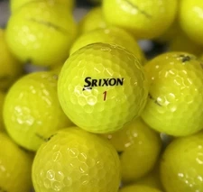 36 TRULY MINT 5A Srixon Z-Star XV - YELLOW 2021/2024 Golf Ball - FREE SHIPPING!