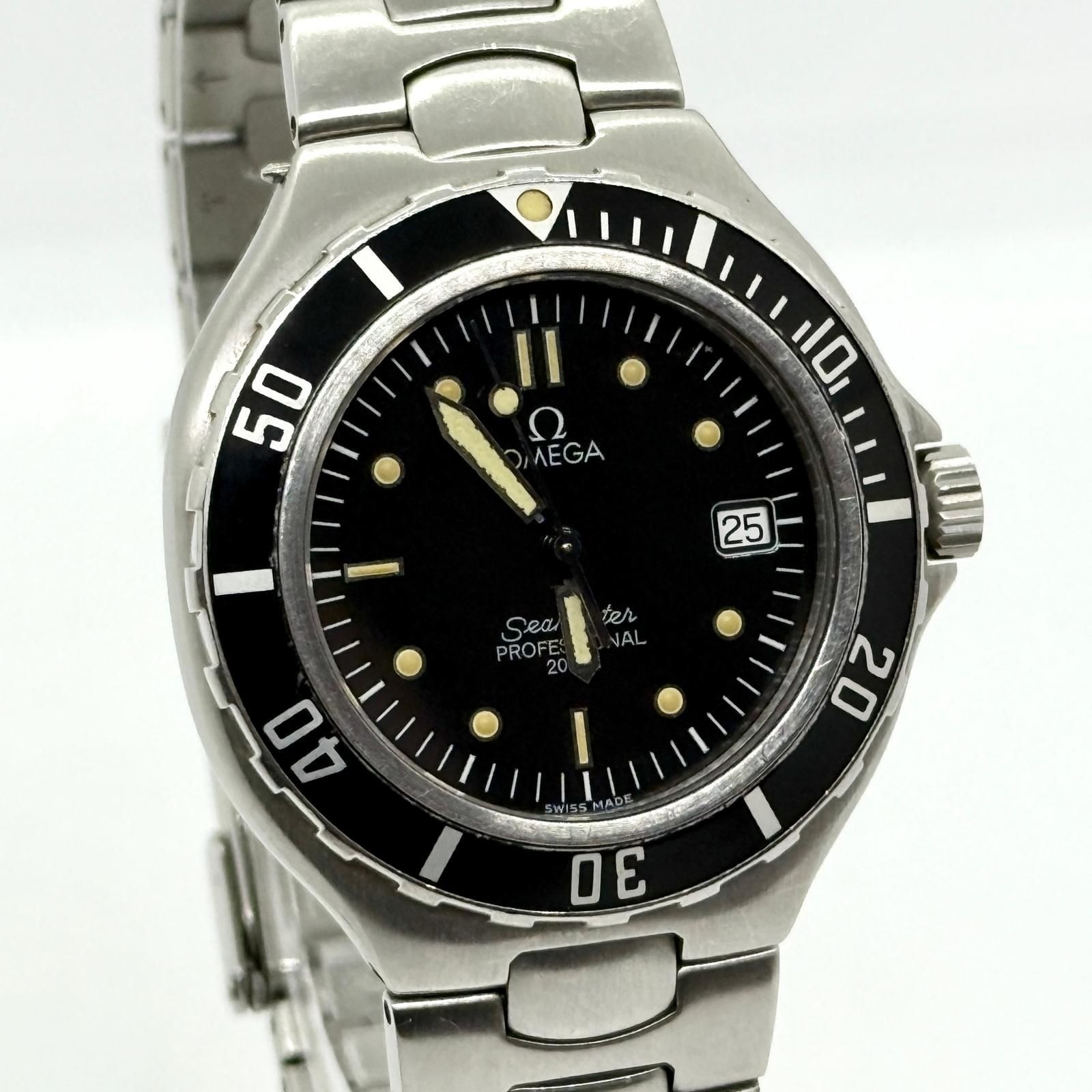 OMEGA Seamaster Professional Black Silver Working