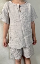 Boy Amazing Summer Muslin Set 2Pcs Soft Breathable Shift Shorts 5T NWOT