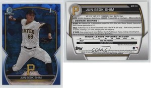 2023 Bowman Chrome Sapphire Edition Prospects Jun-Seok Shim #BCP-153
