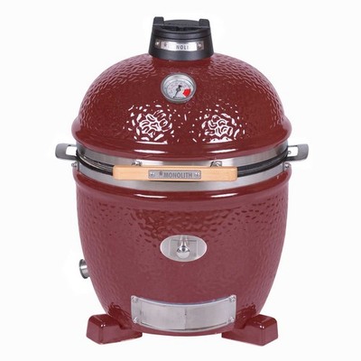 Monolith Junior PRO Serie 2.0 RED Grillen BBQ Rot Keramikgrill Holzkohle Smoker