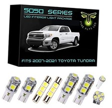 18 Piece White LED Interior Lights for 2007-2021 Toyota Tundra 6000K 5050