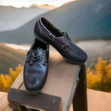 Hitchcock by Sebago Boat Loafers Men 13 5E Shoes Brown Leather