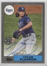 2022 Series 2 1987 Topps Baseball Black 16/199 Tyler Glasnow #87BA-TGL Auto 11z5