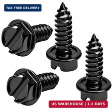 Rustproof License Plate Screws for US Domestic Vehicles - Stainless Steel Bolts