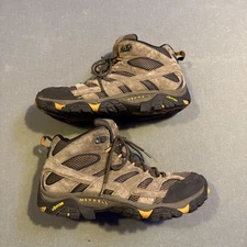 Merrell Moab Men’s Hiking Boots Size 13 US Gray Mid Ventilator J06045 Vibram