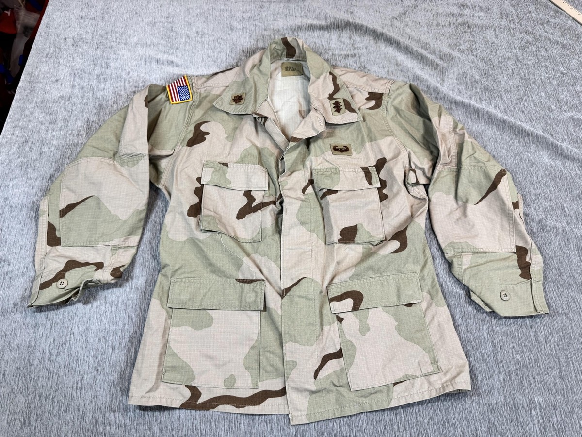 Desert Camo BDU Jacket Mens Large Regular Ripstop 3 Color US Army 