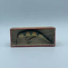 Vintage Lazy Ike Fishing Lure Kautzky KL-33 Perch In Box