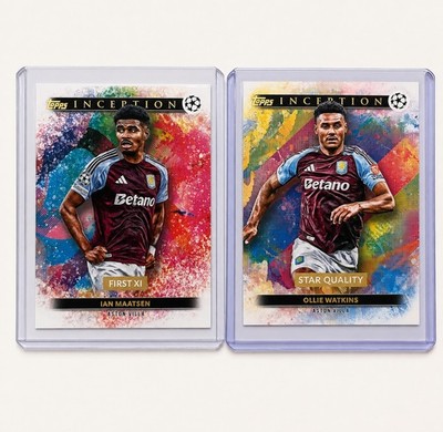 Ian Maatsen & Ollie Watkins Topps Inception 2024/25 Aston Villa Bundle