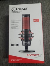 HyperX QuadCast Red LED USB Cardioid Microphone - Black