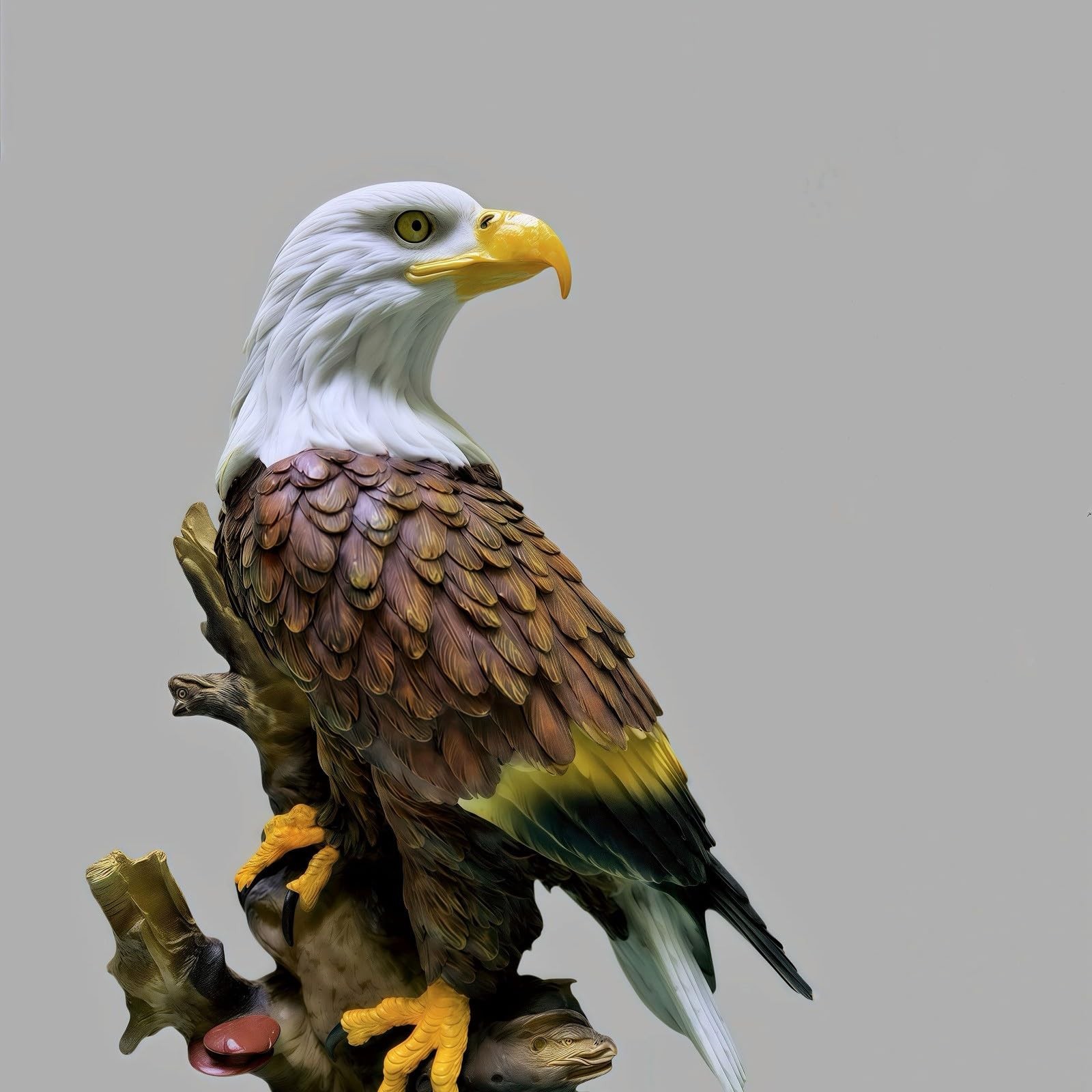 13 Inch Eagle Statue - Handcrafted Bald Eagle, Outdoor Decorations for Yard, ... thumbnail 5