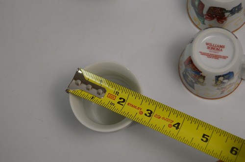 4 Williams Sonoma Espresso Cups 'Twas the Night Before Christmas NIB New - Picture 3 of 14