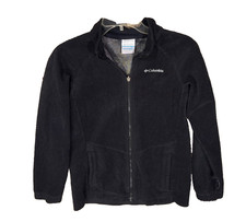 Columbia Kids  Fleece Girl's Full Zip Jacket sz L Large 14/16 Black