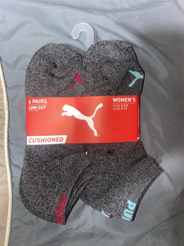 Paquete de 3 calcetines de rizo de corte bajo PUMA para mujer talla 9-11 85948004 Foto 2 de 3