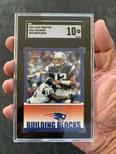 TOM BRADY 3rd Yr Card 2002 Fleer Tradition 256 SGC 10 =PS10 =BGS 9.5 Gem MT GOAT