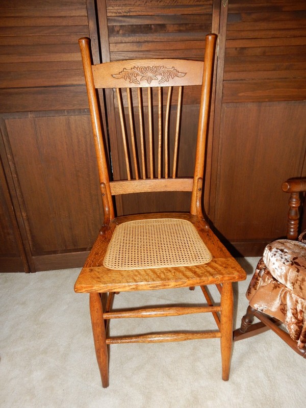 Antique Victorian Dining Chairs Hand Cained